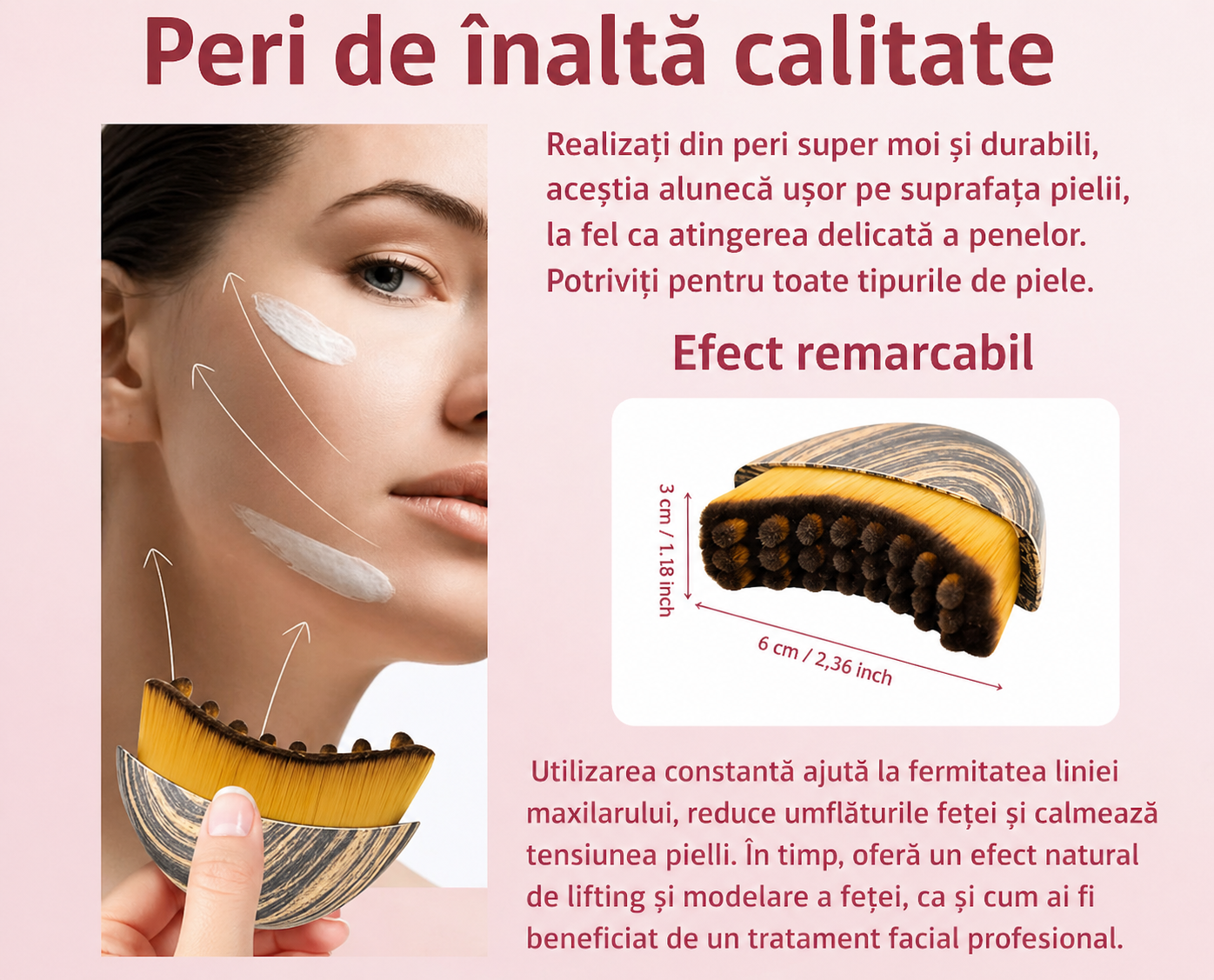Perie Față Contur Lifting